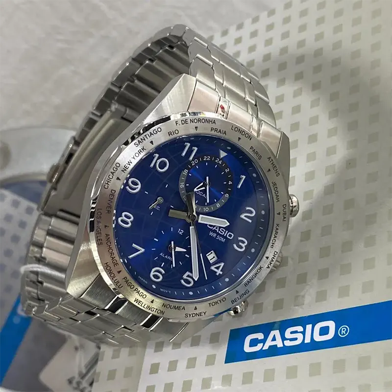 Casio Enticer Standard Blue Dial Men's Watch | MTP-W500D-2AV